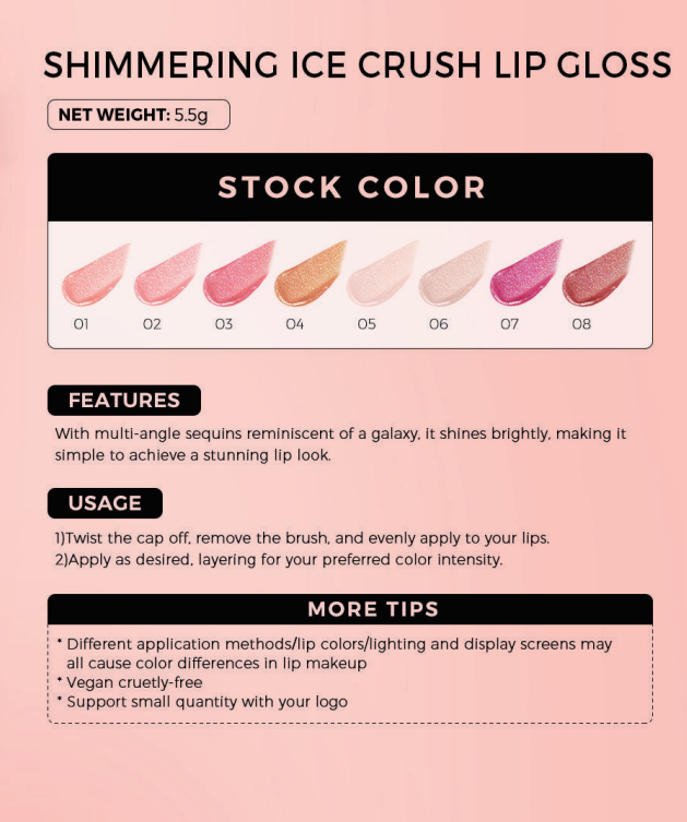 Shimmering Ice Crush Lip Gloss - 图片 2